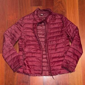 Old Navy Maroon Puffer Jacket Coat